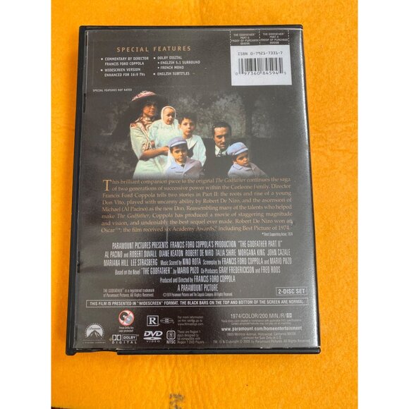 The Godfather Part II 2-Disc DVD Set Widescreen Collection With Special Features - Picture 3 of 3